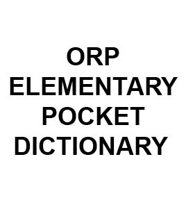ORP ELEMENTARY POCKET DICT.
